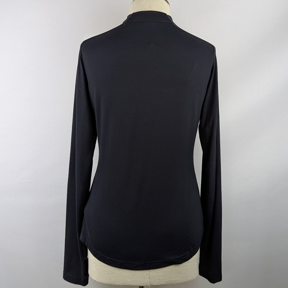 Daily Paper Esosa T-Shirt High Neck Long Sleeve Thumb Holes Fitted Black XL NWT - Picture 9 of 13